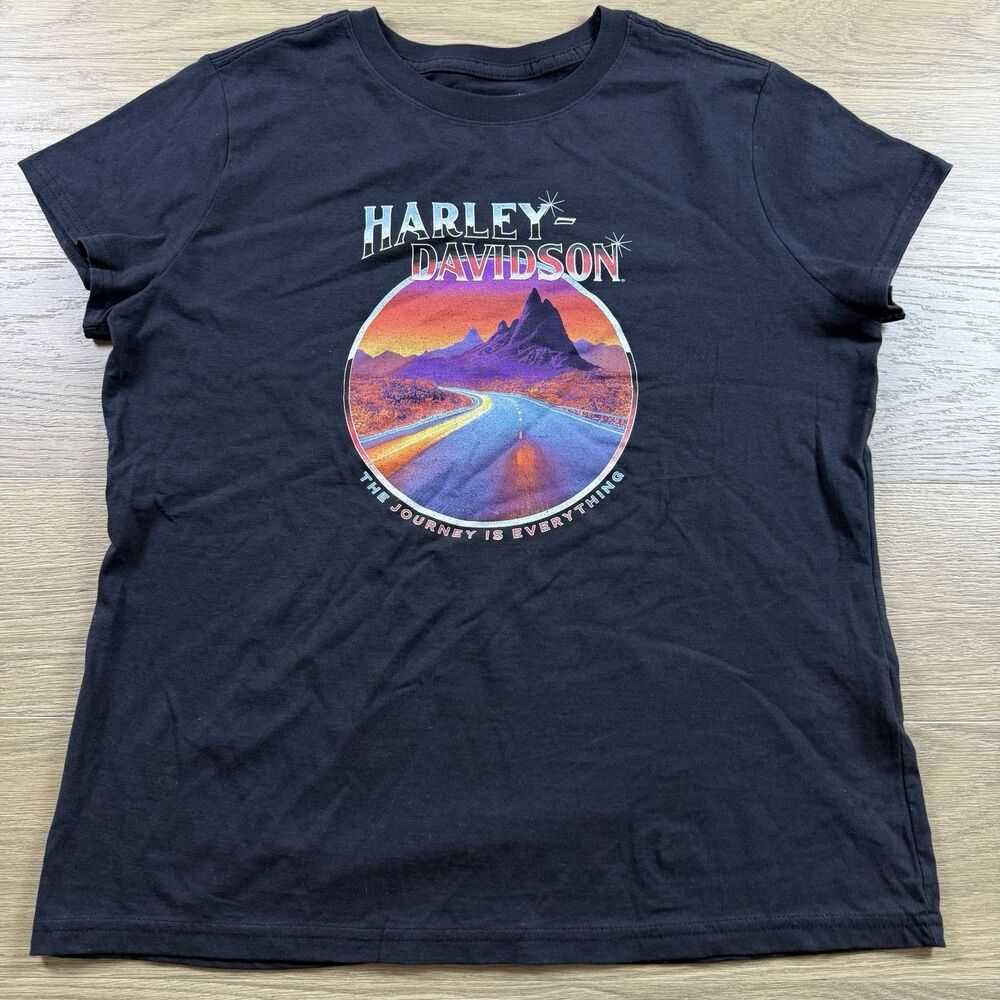 Harley Davidson Top Women Large The Journey Four Rivers Paducah Kentucky Tshirt